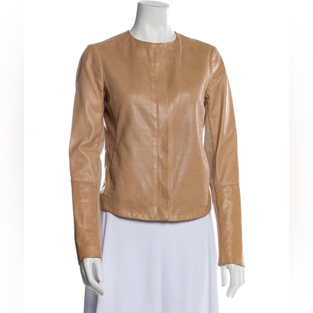 Vince. Brown Leather Blazer Jacket XS